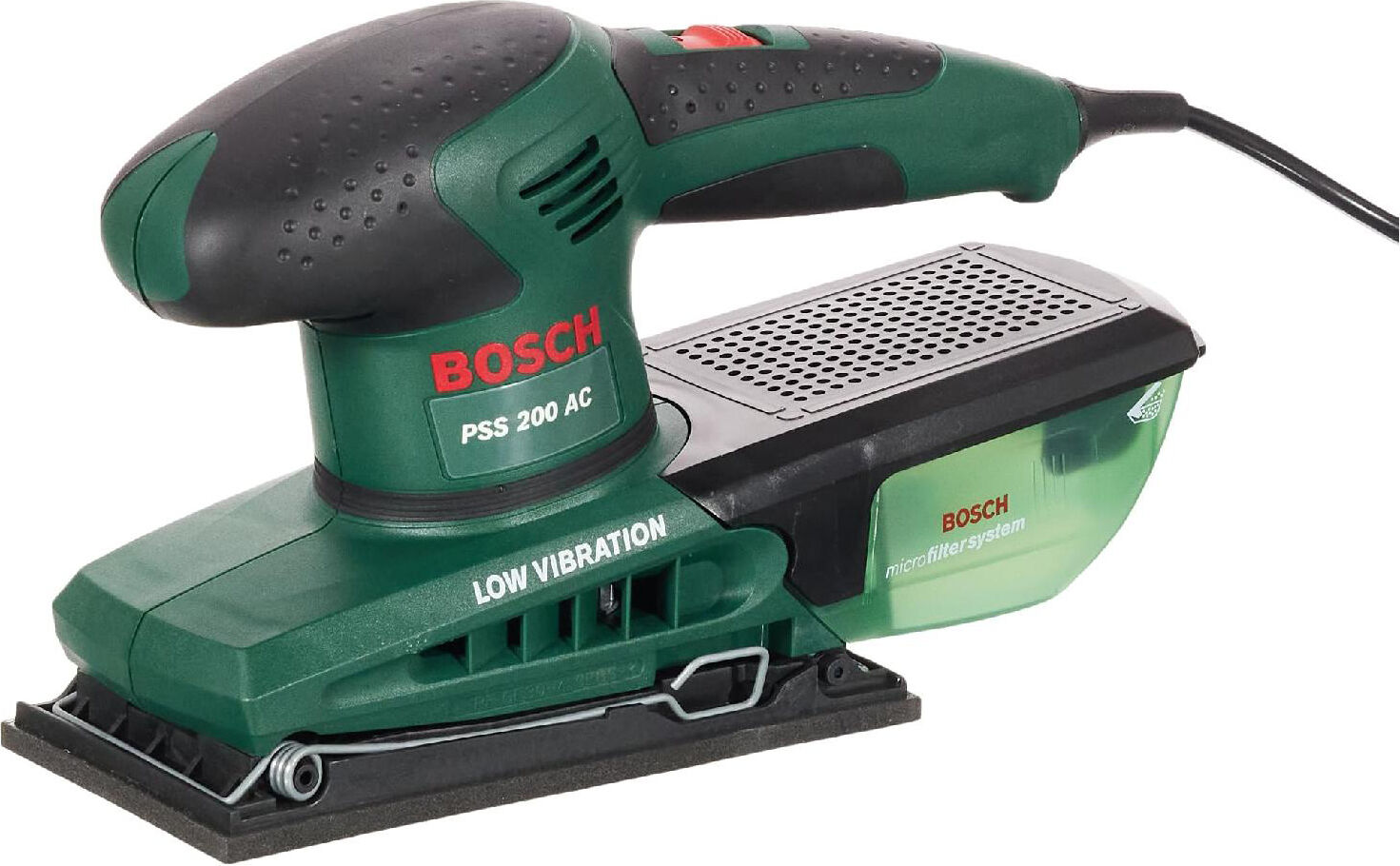 bosch pss 200 ac levigatrice orbitale potenza 200 watt 24000 giri con sacchetto