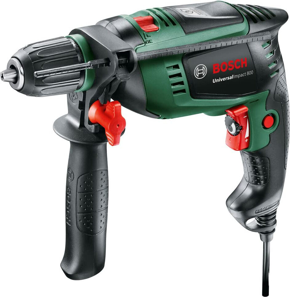 bosch universal impact 800 trapano battente a percussione 800w anti torsione con valigetta impact 800