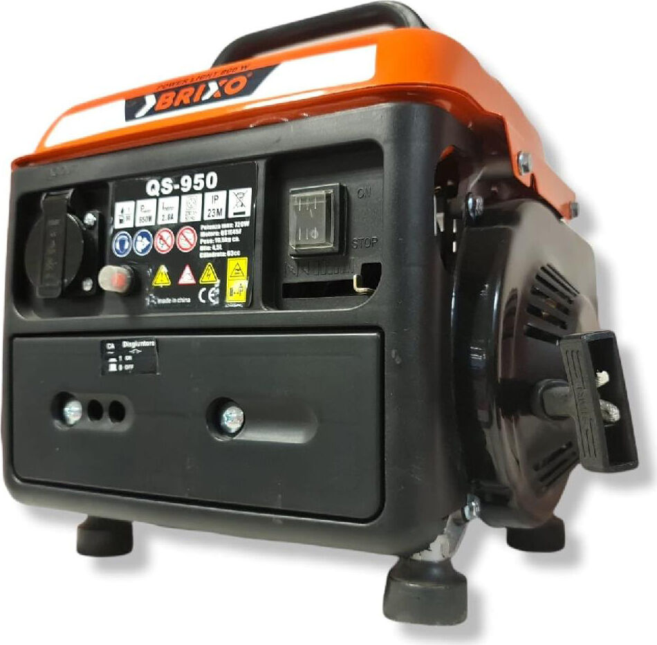 brixo powerlight800 generatore di corrente 800w portatile 63cc con avviamento a strappo