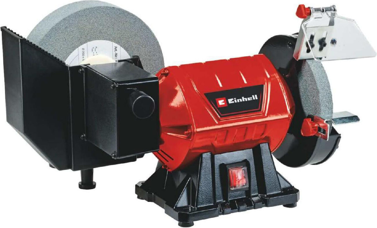 einhell tc-wd 200/150 smerigliatrice da banco potenza 250 watt velocità 2980 giri colore rosso - tc-wd 200/150