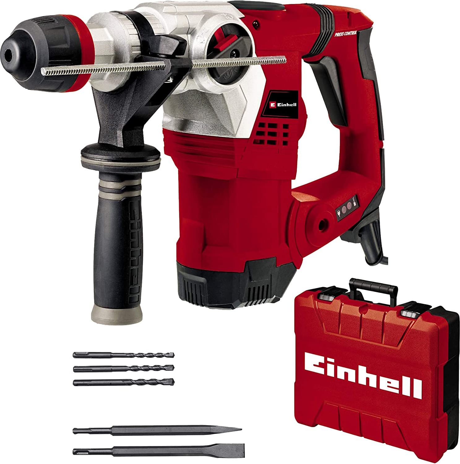 einhell te-rh 324 f kit trapano a percussione potenza 1250 watt con valigetta e punte - te-rh 324 f