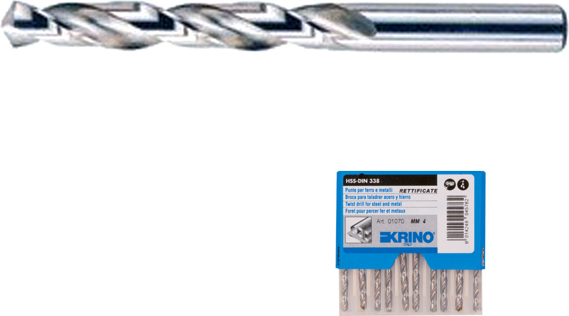 krino 10700850 punte hss rettificate high quality mm. 8,5 pezzi 10 - 10700850