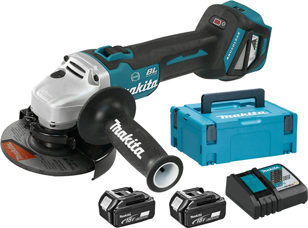 makita dga513rtj smerigliatrice angolare 18v 8500 giri/min impugnatura ergonomica - dga513rtj