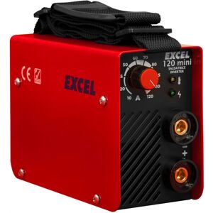 excel 120 Mini Saldatrice Inverter Ø Elettrodi 1,6-3,2 Mm Saldatura Mma Potenza 3000 Watt - 09470 120 Mini