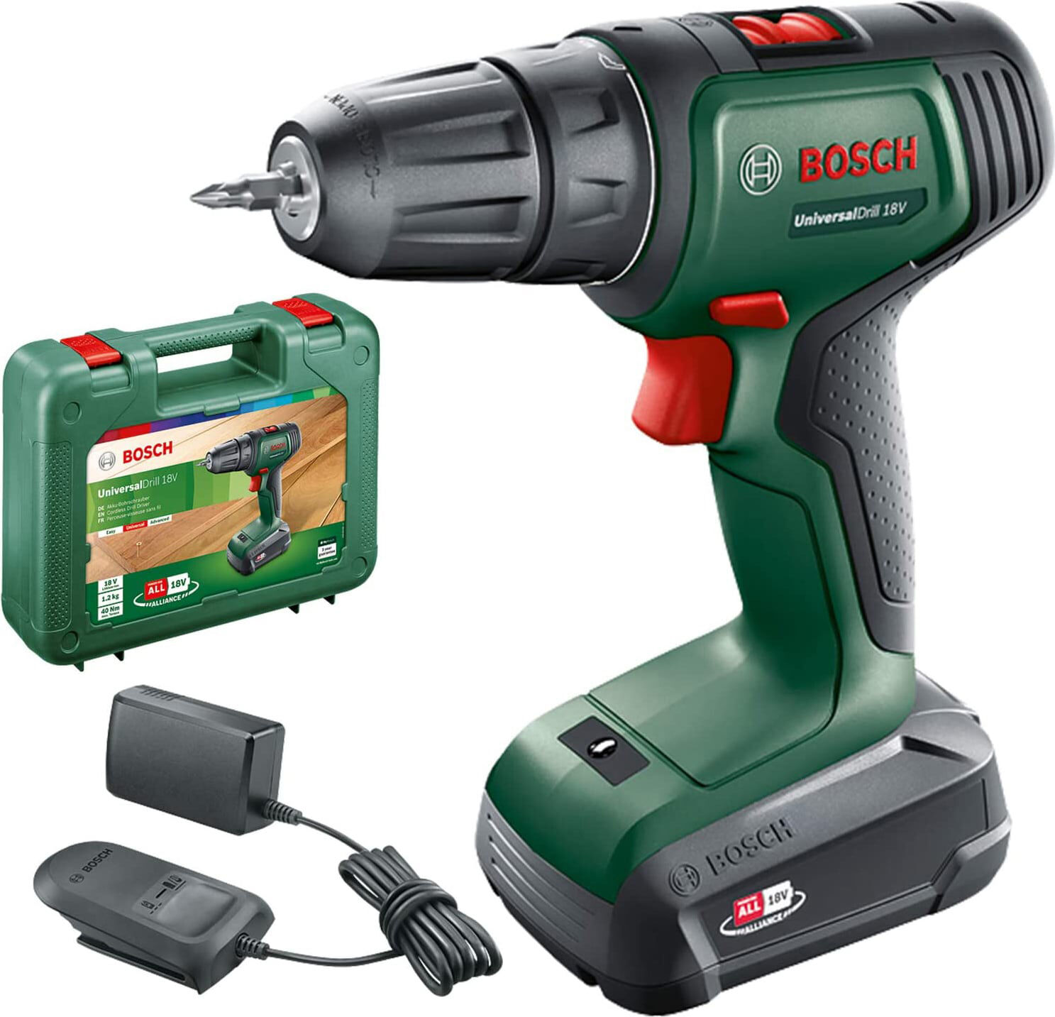 Bosch 06039d4001 Trapano A Batteria 18 Volt Universal Drill - 06039d4001