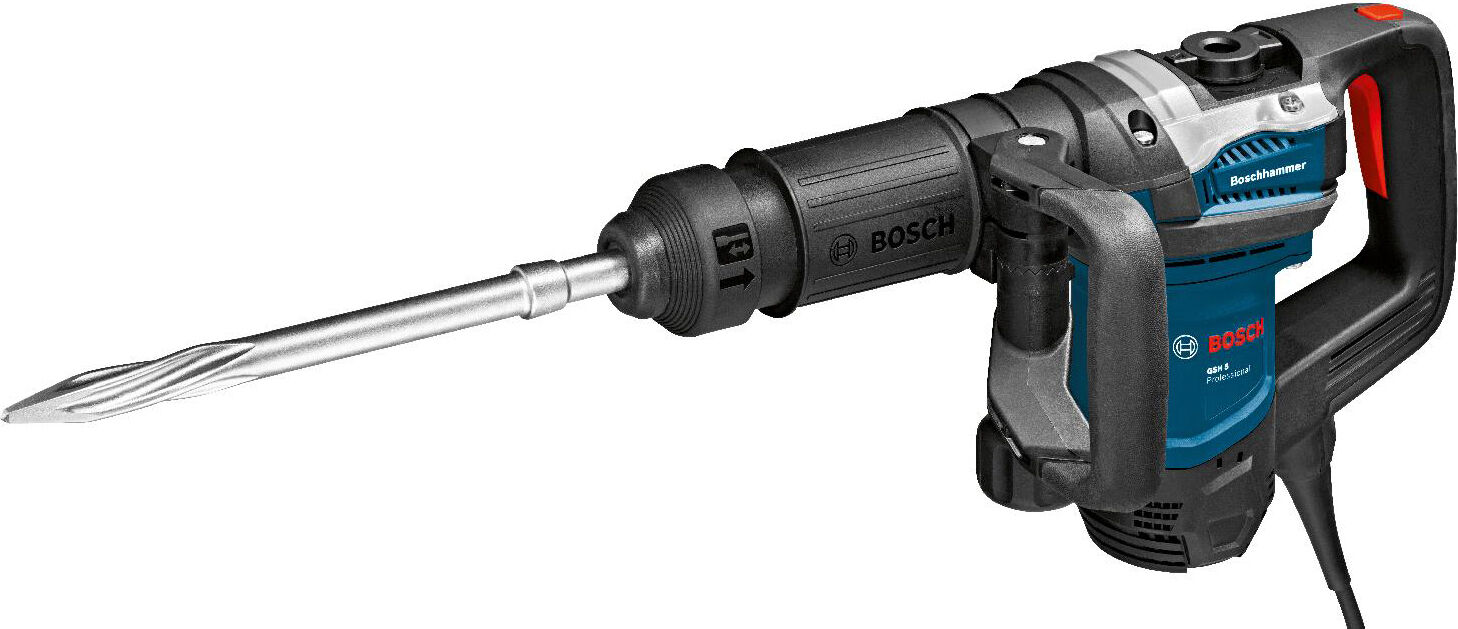 Bosch 0.611.338.700 Trapano Martello Demolitore Potenza 1100 Watt 2900 Colpi/min - Gsh 5 Professional