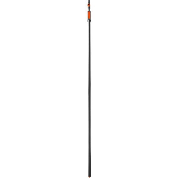 gardena 3721-20 manico telescopico combisystem regolabile da 210 a 390 cm in alluminio colore grigio - 3721-20