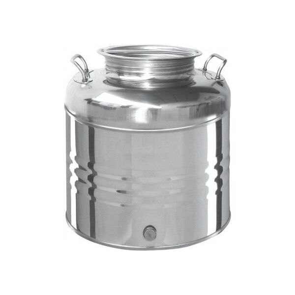 toomax oliva30 bidone contenitore fusto acciaio inox per olio vino olivari 30lt tappo a vite