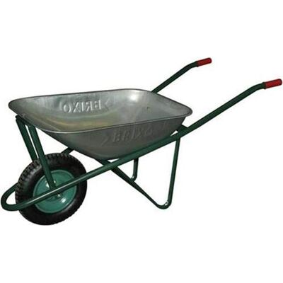 brixo 280015 Carriola Con Vasca Zincata Capacità 80 Litri Telaio Tubolare Ø 30 Mm Ruota 350 X 80 - 280015 brixo 280015 Carriola Con Vasca Zincata Capacità 80 Litri Telaio Tubolare Ø 30 Mm Ruota 350 X 80 - 280015