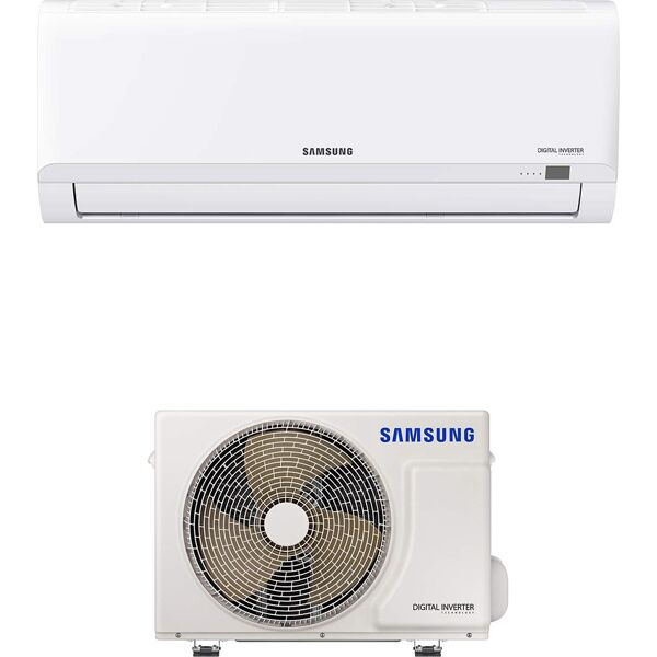 samsung ar09txhqbwkneu + ar09txhqbwkxeu climatizzatore 9000 btu inverter monosplit condizionatore con pompa di calore classe a++/a+ r32 (unità interna + unità esterna) - f-ar09mlb malibu