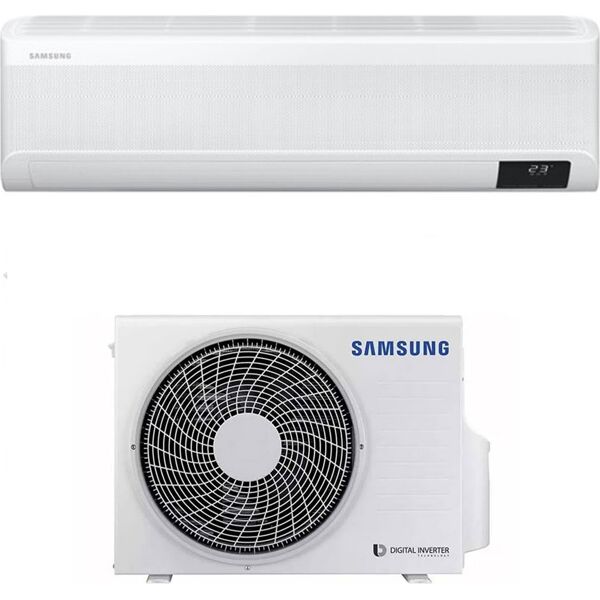 samsung f-ar09elc climatizzatore 9000 btu inverter monosplit condizionatore con pompa di calore classe a+++/a+++ r32 (unità interna + unità esterna) - f-ar09elc windfree elite