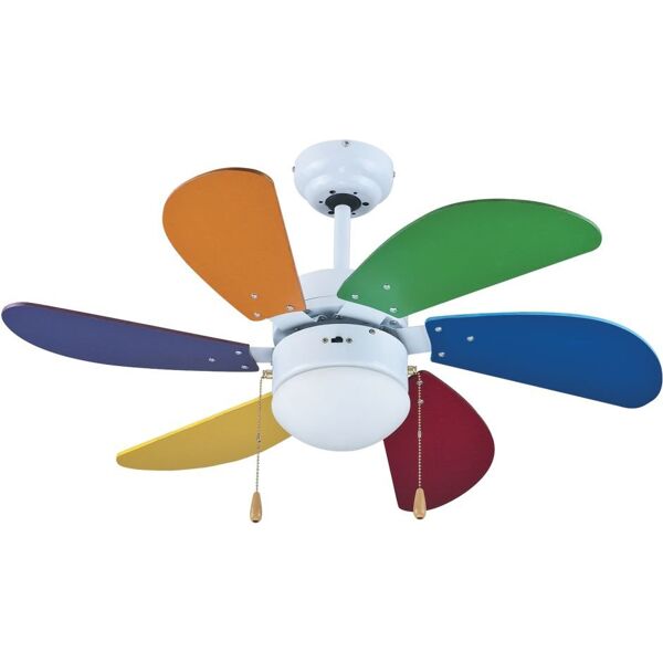 zephir zfs690c ventilatore da soffitto con luce lampadario ventilatore 6 pale diametro 90 cm 3 velocità - zfs690c