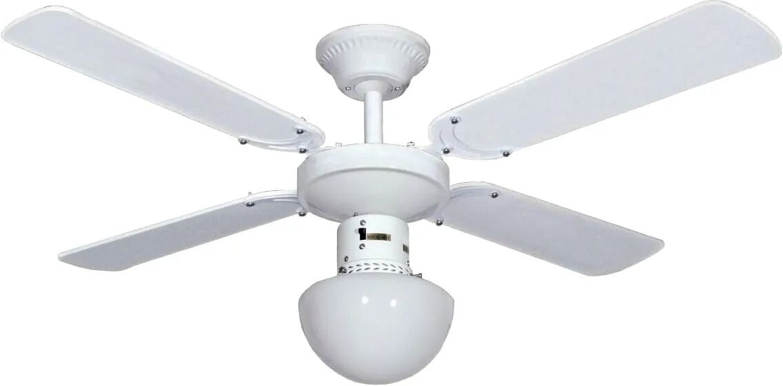 concord ws42-4c1l ventilatore da soffitto con telecomando con luce lampadario ventilatore 4 pale diametro 105 cm 3 velocità colore bianco - ws42-4c1l