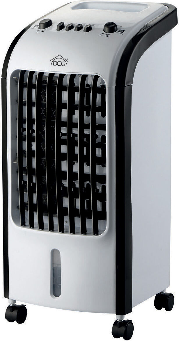 dcg veri25 raffrescatore d'aria portatile evaporativo senza tubo 65 watt oscillante capacità 4 lt - veri25