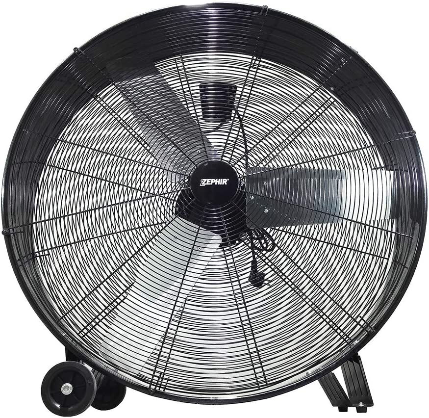 zephir zdm90cm ventilatore da terra industriale a pale Ø 90 cm colore nero - zdm90cm