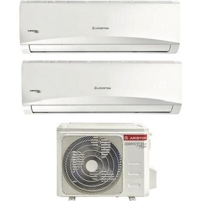 Ariston 3381524 + 3381255 Climatizzatore Dual Split Inverter 12000 + 12000 Btu Condizionatore Con Pompa Di Calore Classe A++/a+ (Unità Interna + Unità Esterna) - 3381524 + 2x 3381255 Prios Ariston 3381524 + 3381255 Climatizzatore Dual Split Inverter 12000 + 12000 Btu Condizionatore Con Pompa Di Calore Classe A++/a+ (Unità Interna + Unità Esterna) - 3381524 + 2x 3381255 Prios