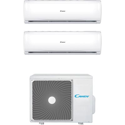 Candy Cy-2t14aout/09 + 09in Climatizzatore Dual Split Inverter 9000 + 9000 Btu Condizionatore Con Pompa Di Calore Classe A++/a+ Gas R32 Wifi (Unità Interna + Unità Esterna) - Cy-2t14aout/09 + 09in Pura Candy Cy-2t14aout/09 + 09in Climatizzatore Dual Split Inverter 9000 + 9000 Btu Condizionatore Con Pompa Di Calore Classe A++/a+ Gas R32 Wifi (Unità Interna + Unità Esterna) - Cy-2t14aout/09 + 09in Pura