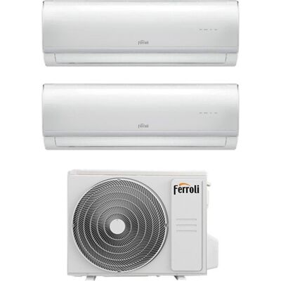 ferroli 2cp001hf + 2cp001if + 2cp001pf Climatizzatore Dual Split Inverter 9000 + 12000 Btu Condizionatore Con Pompa Di Calore Classe A++/a Wi-Fi (Unità Interna + Unità Esterna ) - 2cp001hf + 2cp001if + 2cp001pf Giada M ferroli 2cp001hf + 2cp001if + 2cp001pf Climatizzatore Dual Split Inverter 9000 + 12000 Btu Condizionatore Con Pompa Di Calore Classe A++/a Wi-Fi (Unità Interna + Unità Esterna ) - 2cp001hf + 2cp001if + 2cp001pf Giada M