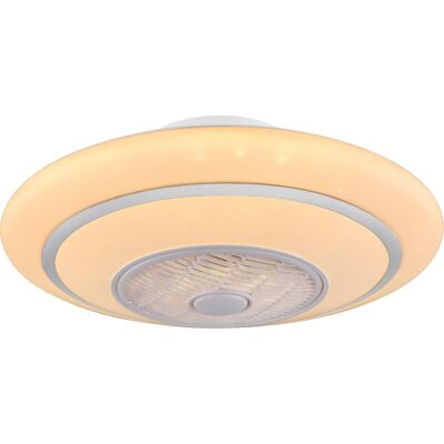 Ventilatore a soffitto Globo Rosario Bianco 60cm / 24" con luce LED Ventilatore a soffitto Globo Rosario Bianco 60cm / 24" con luce LED