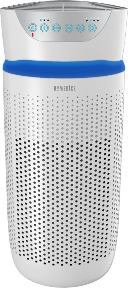 homedics ap-t30wt-eu purificatore d'aria filtro hepa potenza 65 watt con timer colore silver - ap-t30wt-eu