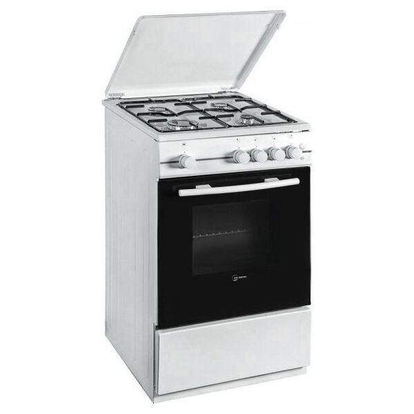 atlantic atmc55 cucina a gas 4 fuochi con forno elettrico larghezza x profondità 50x50 cm classe energetica a colore bianco - atmc55