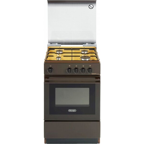 delonghi sgk 554 gb n cucina a gas 4 fuochi forno a gas larghezza x profondità 50x50 cm con coperchio colore coppertone - sgk 554 gbn linea smart