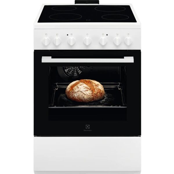 electrolux lkr620002w cucina elettrica 4 fuochi forno elettrico con grill larghezza x profondità 60 x 60 cm classe energetica a colore bianco - lkr620002w