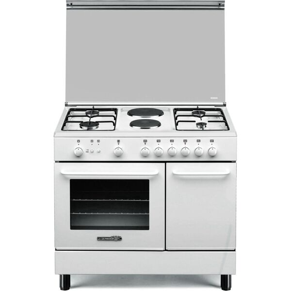 la germania sp94241w cucina a gas/elettrica 6 fuochi con forno elettrico con grill larghezza 90 cm profondità 60 cm vano portabombola colore bianco - sp94 2 41 w