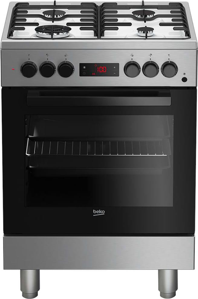 beko fse 62110 dxf cucina a gas 4 fuochi forno elettrico con grill larghezza x profondità 60x60 cm classe energetica a colore inox - fse 62110 dxf