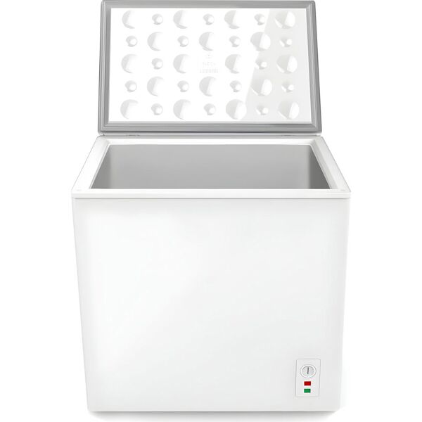 akai ice154sw congelatore a pozzetto orizzontale capacità 150 litri classe f capacità di congelamento 7 kg/24h colore bianco - ice154sw