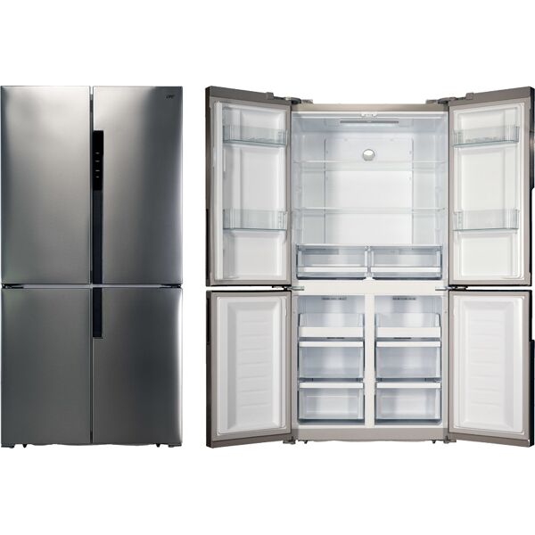 grf cb91832x frigorifero americano side by side 4 porte capacità 451 litri classe energetica f raffreddamento no frost colore inox - cb91832x