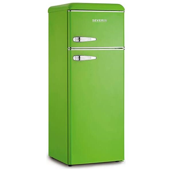 severin ks 9952 ks 9952 frigorifero doppia porta 208 litri classe e raffreddamento statico colore verde stile retrò