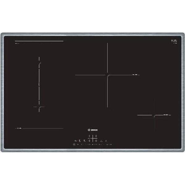 bosch pvs845fb5e pvs845fb5e serie 6 piano cottura induzione 4 fuochi 80 cm vetroceramica colore nero