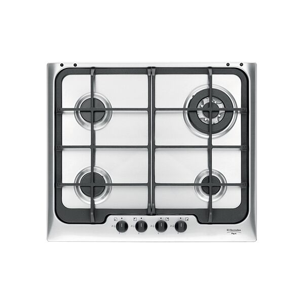 electrolux px640uov px640uov serie soft piano cottura 4 fuochi a gas 60 cm (1 bruciatore wok tripla corona) colore inox