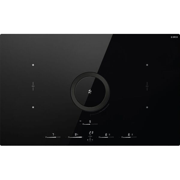 elica prf0183880 piano cottura a induzione con cappa integrata aspirante/filtrante 4 fuochi larghezza 83 cm colore nero - nikolatesla switch glow bl/a/83