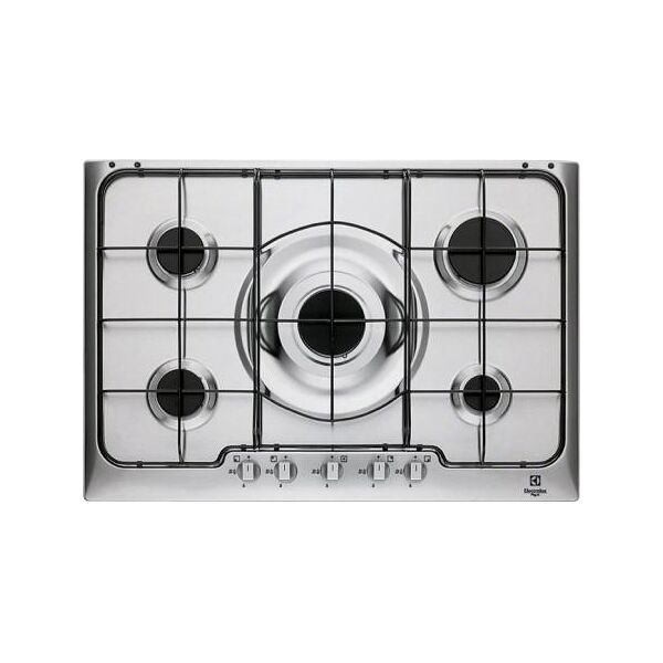 electrolux px750xv px750xv serie soft piano cottura 5 fuochi a gas 75 cm colore inox