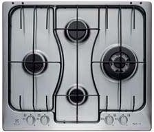 electrolux rgg 6243 lox rgg 6243 lox crooscook piano cottura 4 fuochi a gas 60 cm (1 bruciatore wok tripla corona) colore inox