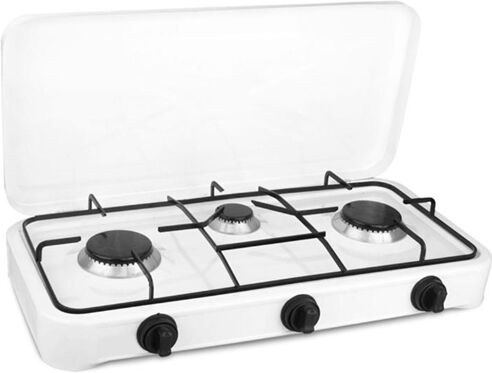 master Cook Trial Fornello A Gas Gpl 3 Fuochi Fiamma Regolabile Con Coperchio - Cook Trial master Cook Trial Fornello A Gas Gpl 3 Fuochi Fiamma Regolabile Con Coperchio - Cook Trial