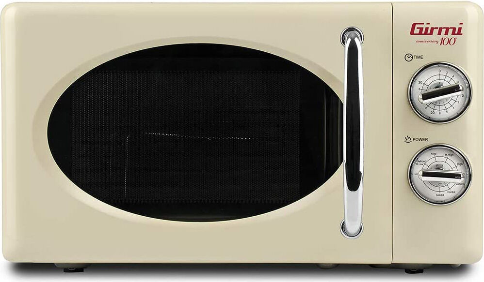 girmi fm2105 forno microonde combinato con grill capacità 20 litri potenza 700 watt colore beige - fm2105 vintage