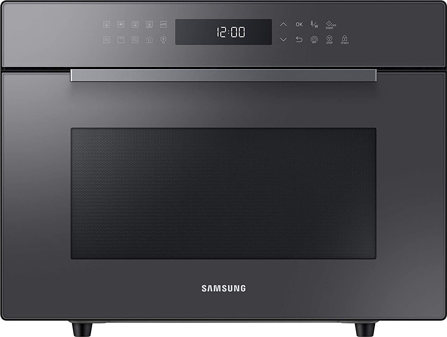 samsung mc35r8088lc forno microonde combinato con grill capacità 35 litri potenza 900 watt colore grafite - mc35r8088lc