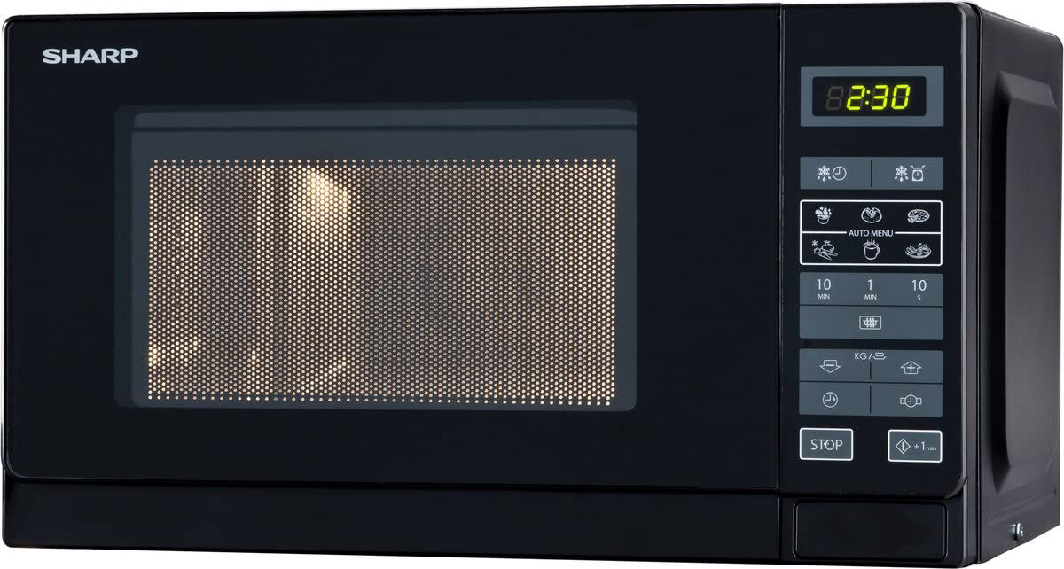 sharp r-242bkw forno microonde capacità 20 litri potenza 800 watt colore nero - r-242bkw