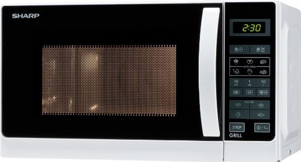 sharp r-642 ww forno microonde combinato con grill capacità 20 litri potenza 800 watt colore bianco - r-642 ww