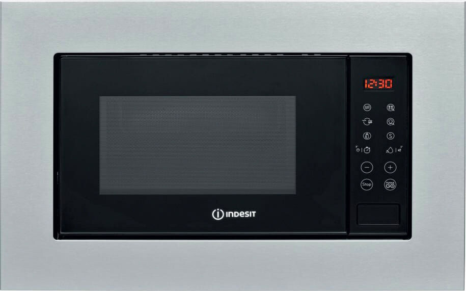 Indesit In Mwi 120 Gx Forno A Microonde Da Incasso Combinato Con Grill Capacità 20 Litri 800 Watt 60 Cm Colore Acciaio - Mwi 120 Gx