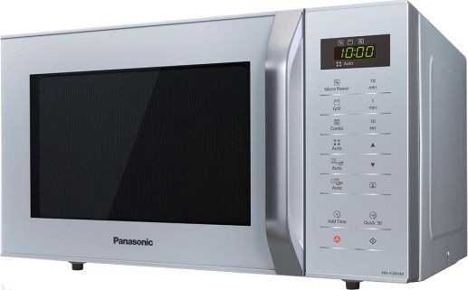 Panasonic Nn-K36hmmebg Forno A Microonde Combinato Con Grill Capacità 23 Litri Potenza 800 Watt 11 Programmi Colore Argento - Nn-K36hmmebg