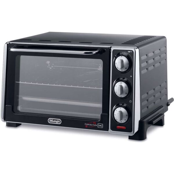 delonghi eo 20792 forno elettrico ventilato fornetto con grill capacità 20 litri potenza 1300 watt timer e termostato colore nero - eo 20792