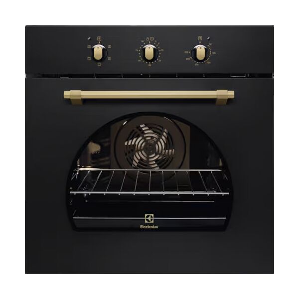 electrolux fr53g forno elettrico da incasso ventilato multifunzione con grill e funzione pizza 68 litri 60 cm classe a colore nero opaco serie 300 - fr53g