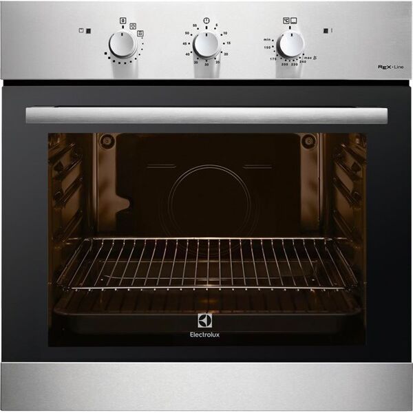 electrolux f 13 gx forno a gas da incasso con grill larghezza 60 cm classe energetica a+ vano xl colore inox - f 13 gx serie quadro