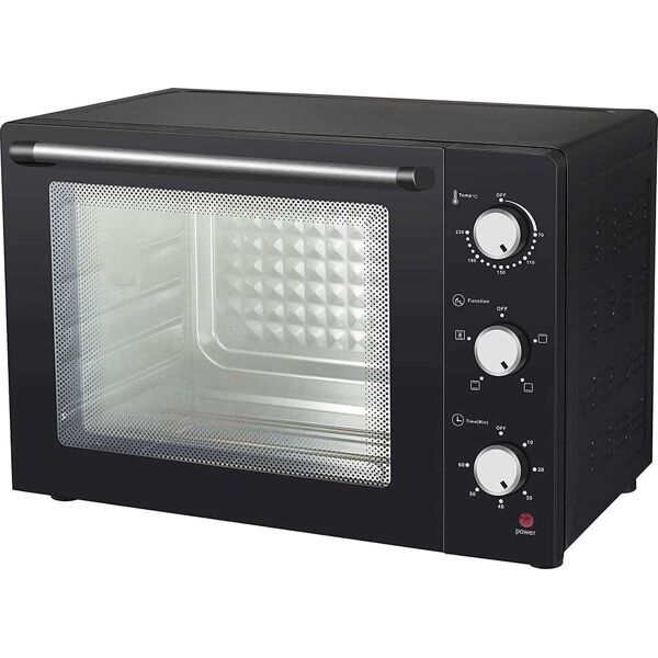 melchioni enjoy 63 forno elettrico ventilato fornetto con grill capacità 63 litri potenza 2200 watt colore nero - enjoy 63