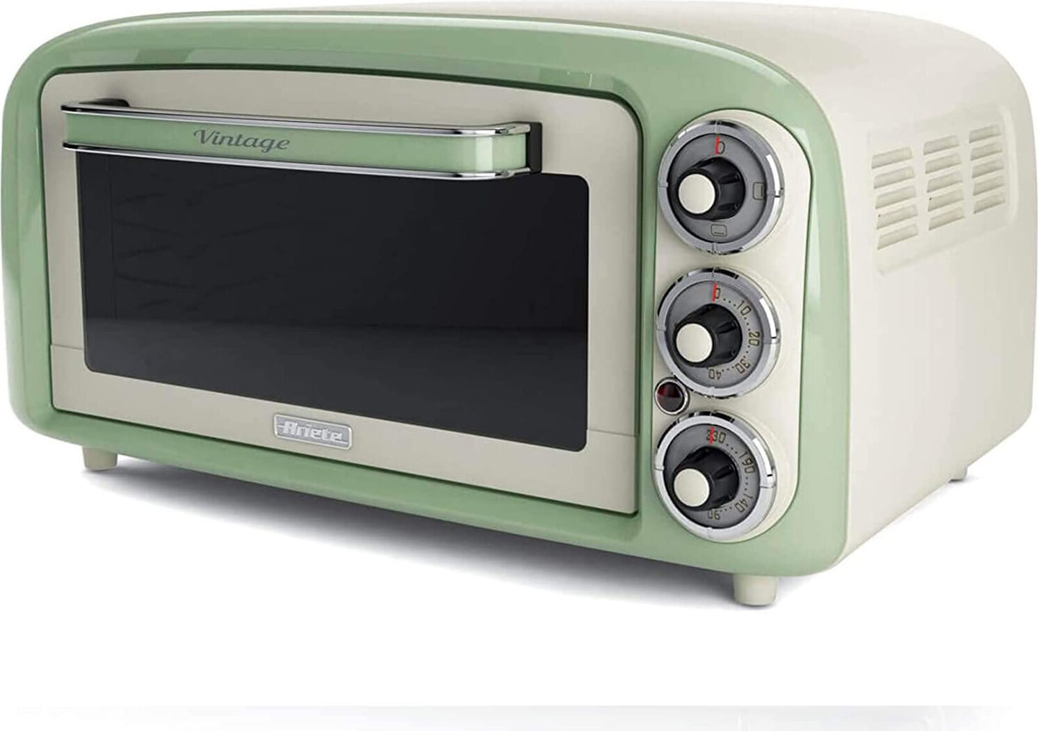 ariete 979/04 forno elettrico fornetto capacità 18 litri potenza 1380 watt timer colore verde - 979/04 vintage