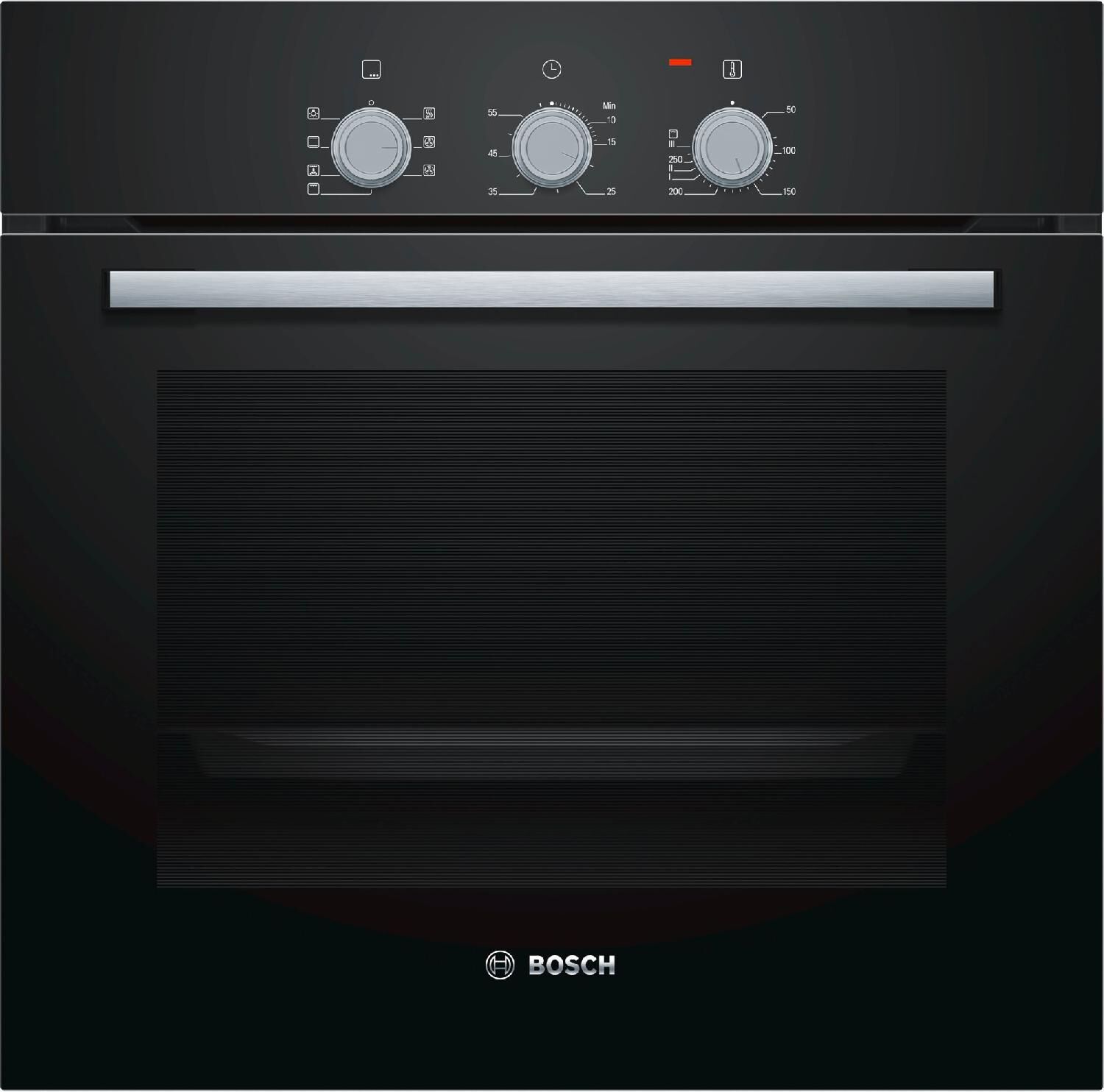 bosch hbf011ba0j forno elettrico da incasso ventilato multifunzione con grill capacità 66 litri classe energetica a larghezza 60 cm colore nero - hbf011ba0j serie 2